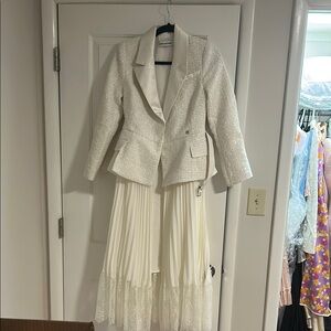 Self-Portrait White Blazer Dress
